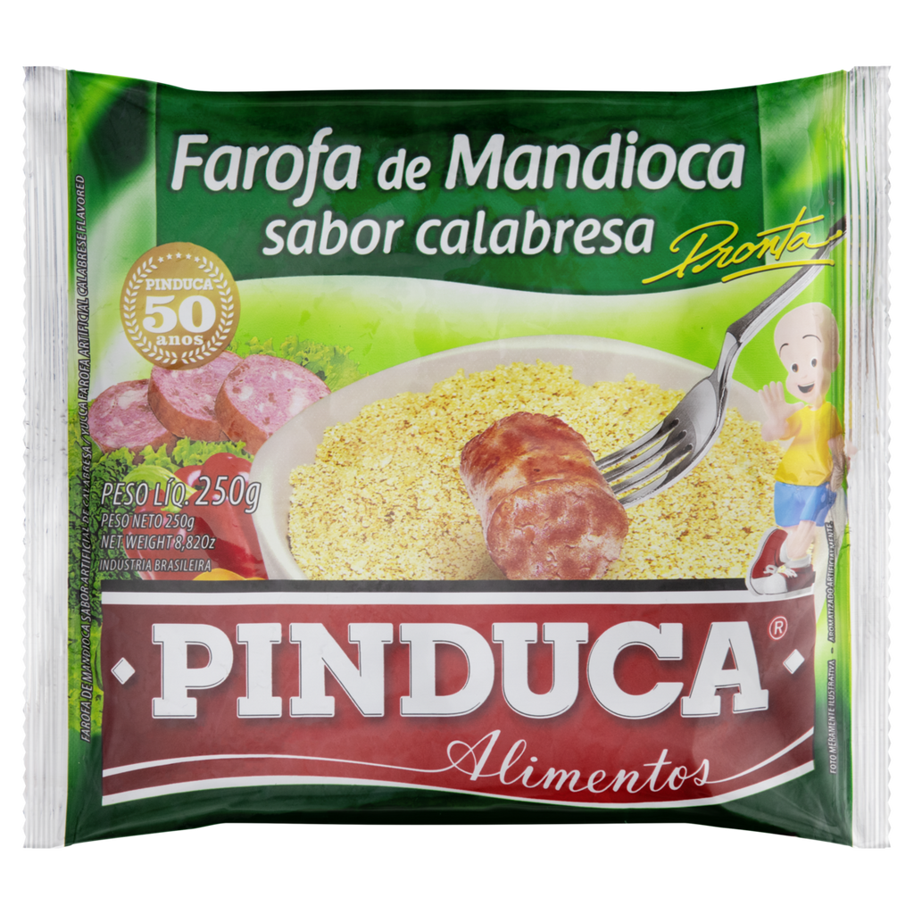 Farofa Mandioca Calabresa 250g (PINDUCA)