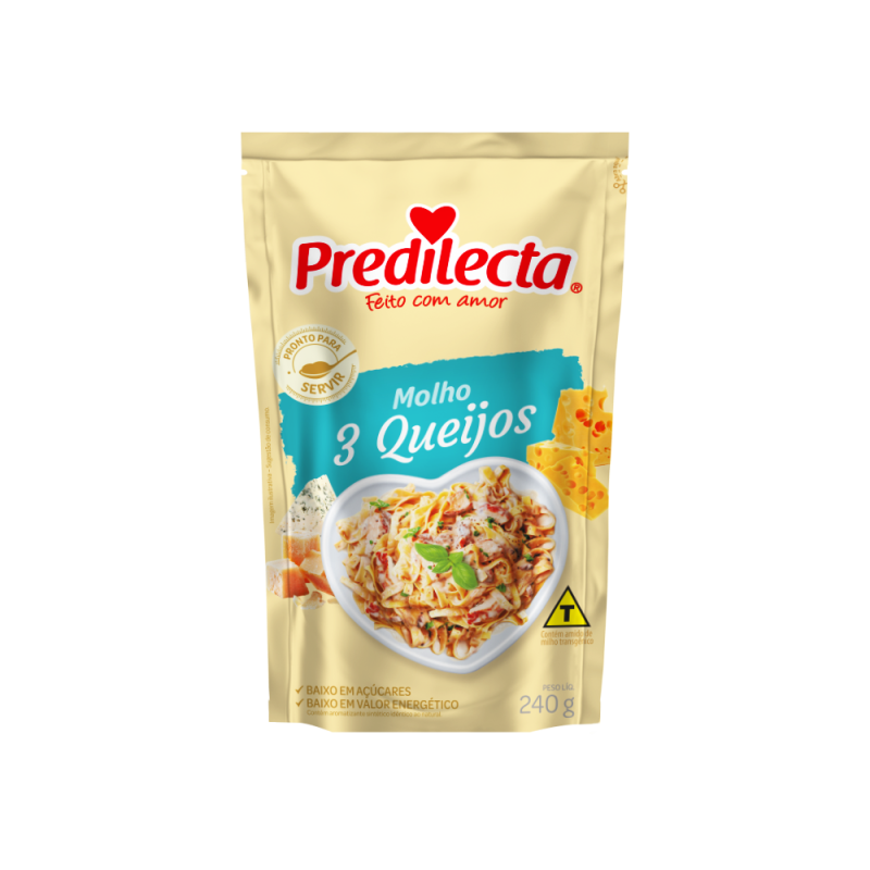 Molho três Queijos Sache 240g (PREDILECTA)