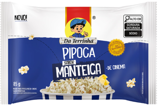 Pipoca de Microondas Manteiga Cinema 85g (DA TERRINHA)