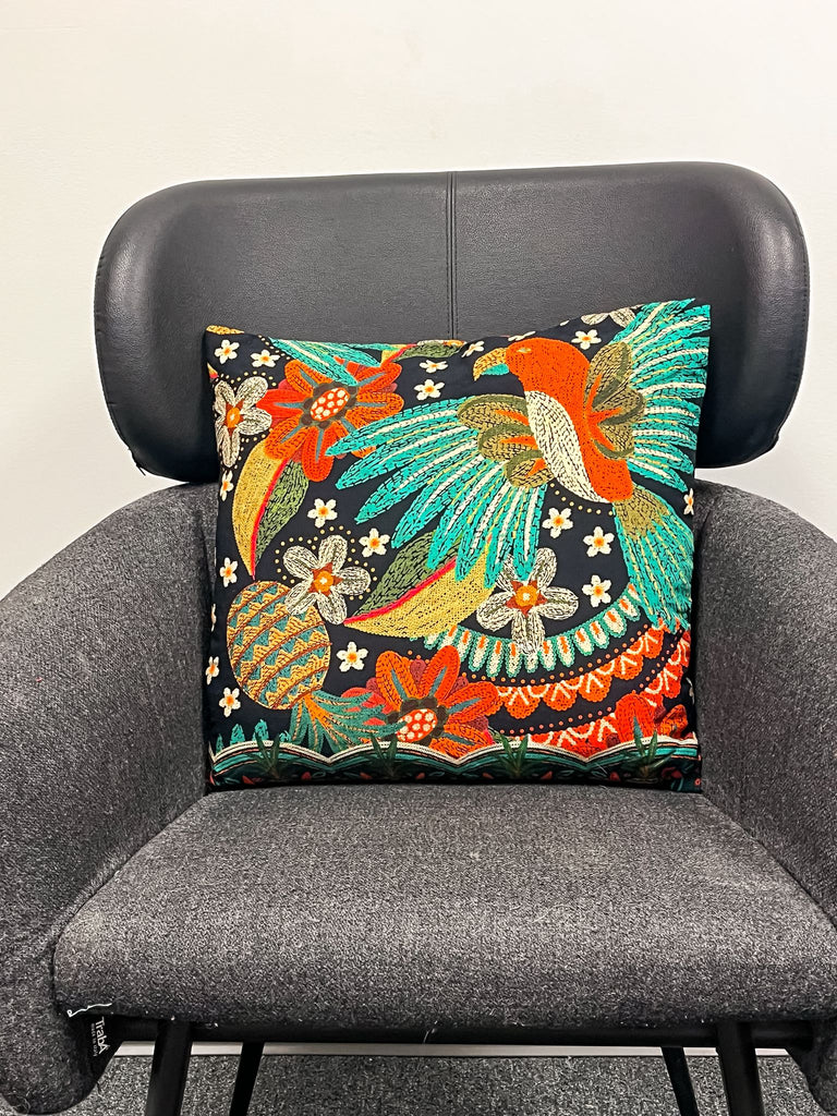 Capa de Almofada Viscose 45x45cm Azul Tucano