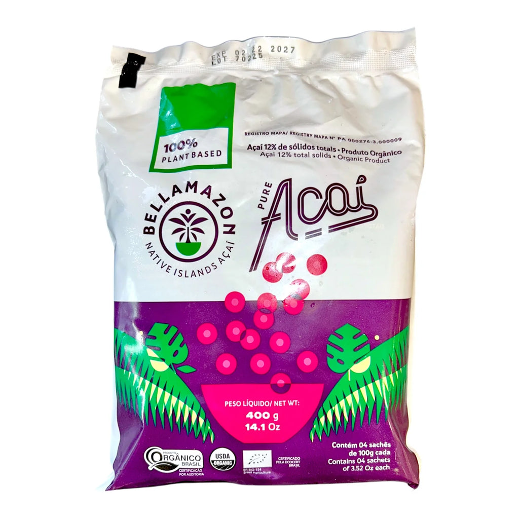 Geladinho de Acai 4 saches de 100g (BELLAMAZON)
