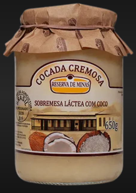 Cocada Cremosa 650g (RESERVA DE MINAS)