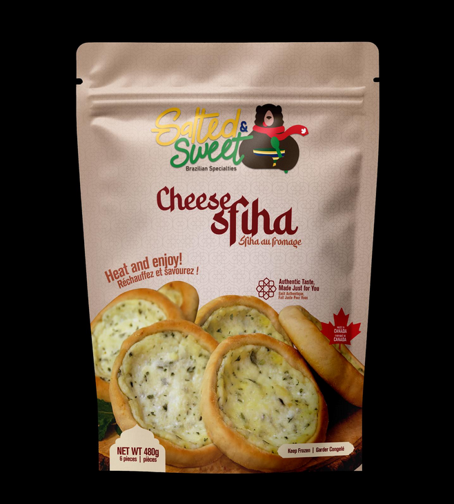 Esfiha de Queijo 480g 6 Unidades (SALTED & SWEET)