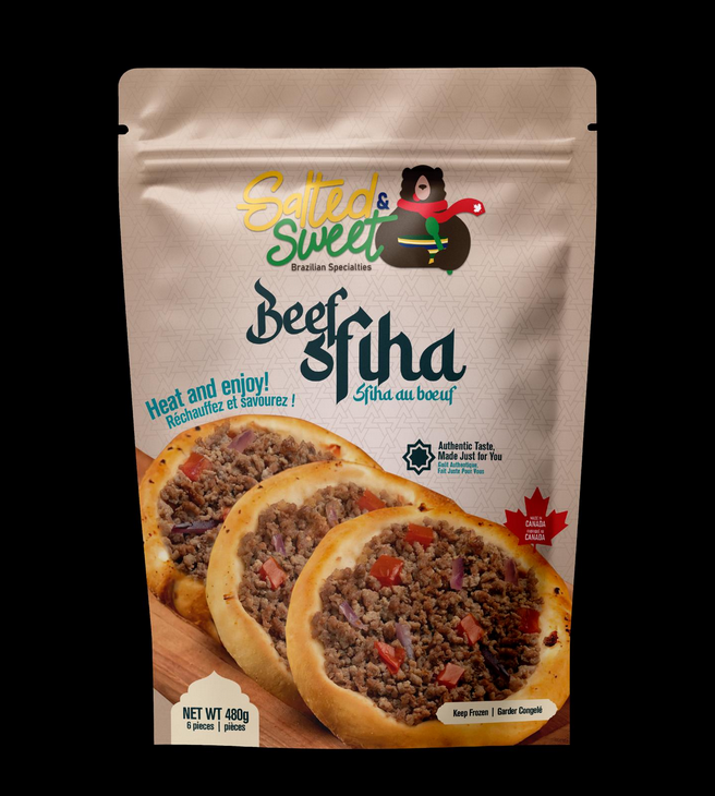 Esfiha de Carne 480g 6 Unidades (SALTED & SWEET)