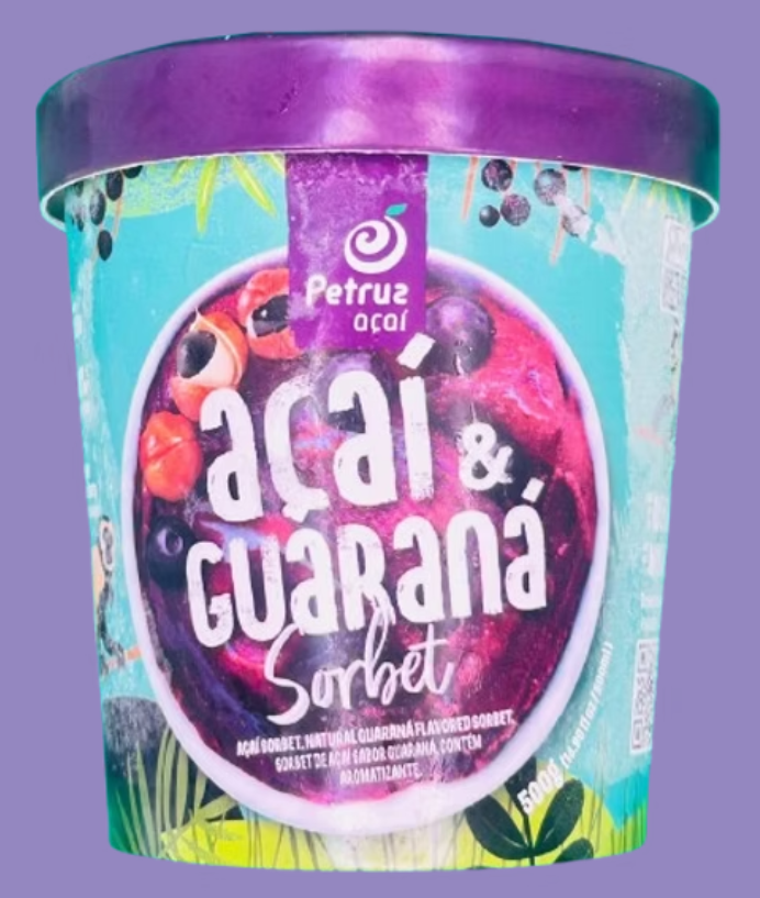 Sorbet de Acai com Guarana 500g (PETRUZ)