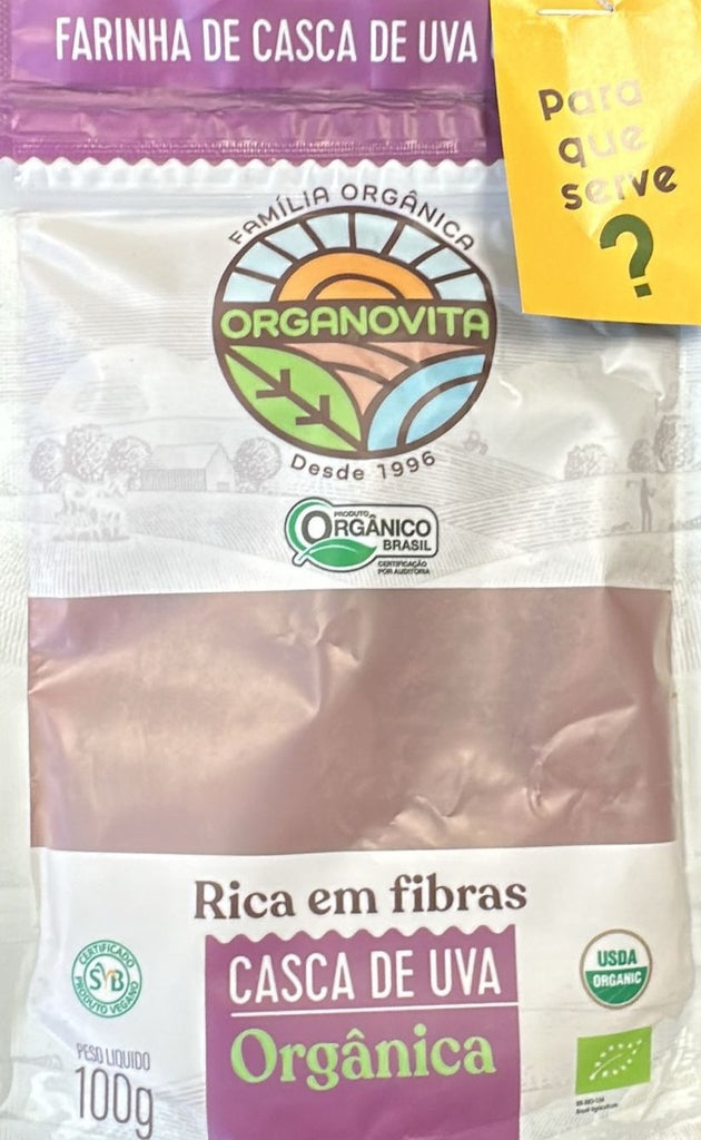 Farinha de Casca de Uva Organica 100G (ORGANOVITA)
