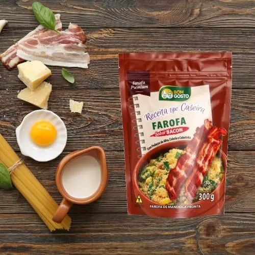 Farofa Bacon 300 g (Bom Gosto)
