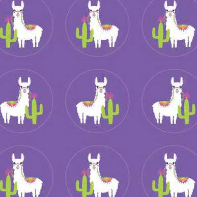 Round stickes - Llama theme, 42 unit (DUSTER FESTAS)
